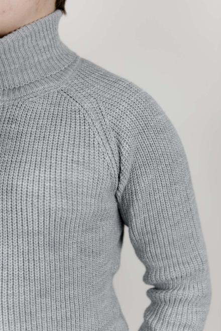 Чоловічий гольф светр сірий