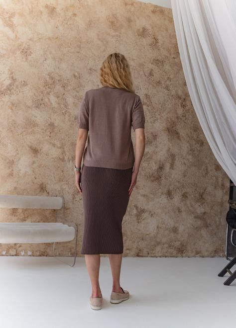 В'язана спiдниця Katrin шоколад NEW