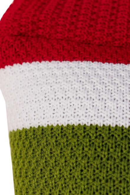 Декоративна в'язана наволочка Зелений Бука