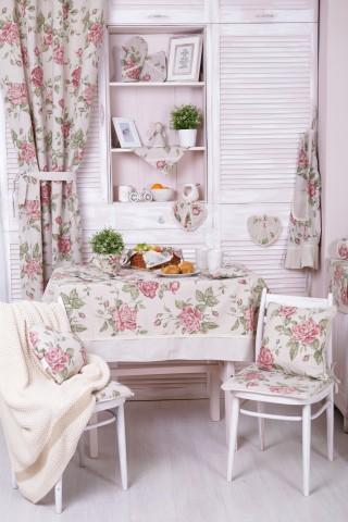 Скатерть на праздничный стол Прованс Large Pink Ro