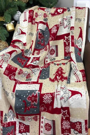 Плед в'язаний Гноми Плед в'язаний Гноми