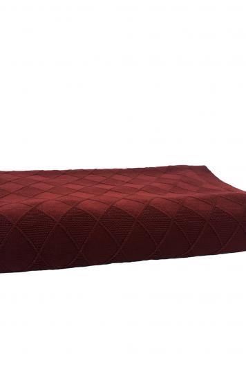 Плед в'язаний Touch винний