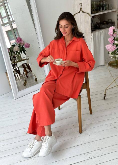 Брючний костюм жіночий Корал