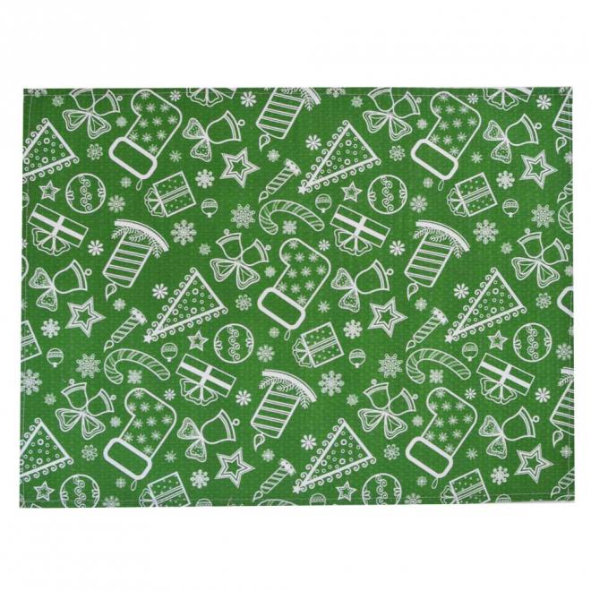 Новогоднее полотенце кухонное Green
